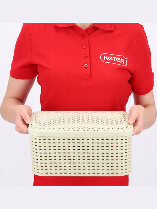 Box Lid Style S 29.1x19.8x14.2cm In Cream Color