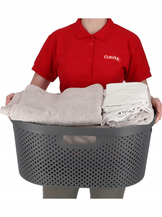 Curver Καλάθι Απλύτων Πλαστικό 40lt 59x39x27cm Γκρι