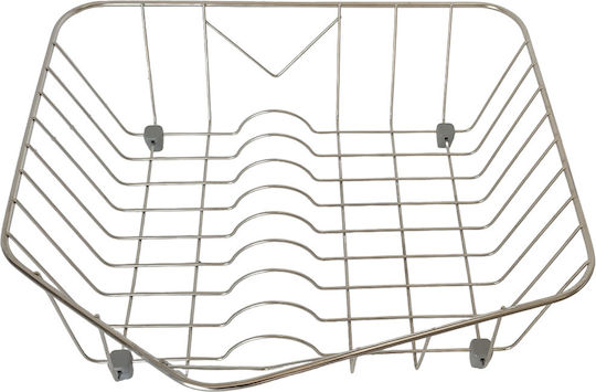 Sanitec Νο 13 Στραγγιστήρι Γούρνας Inox Ασημί 37x33x12cm