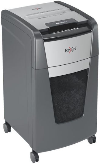 Rexel Document and CD Shredder Optimum Autofeed+ 225x Cross Cut 225 Sheets with 60lt Bin