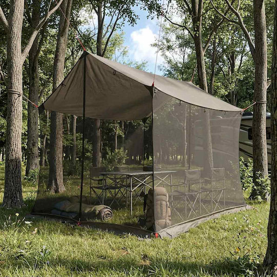 vidaXL Σκηνή Camping Καφέ 270x210x210εκ.