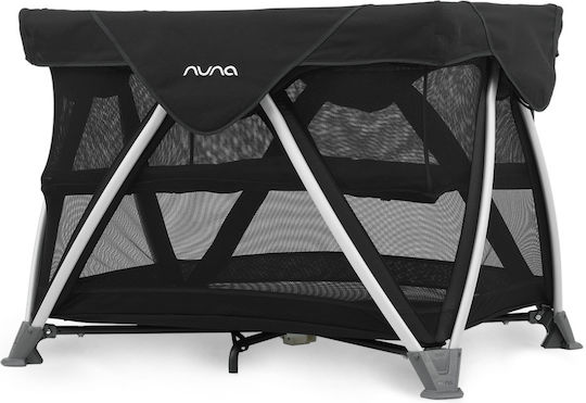 Nuna Παρκοκρέβατο 3 Επιπέδων με Στρώμα Μαύρο 103x76cm
