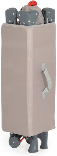 Cangaroo One Touch Кошара за игра с Матрак Сив 120x60см