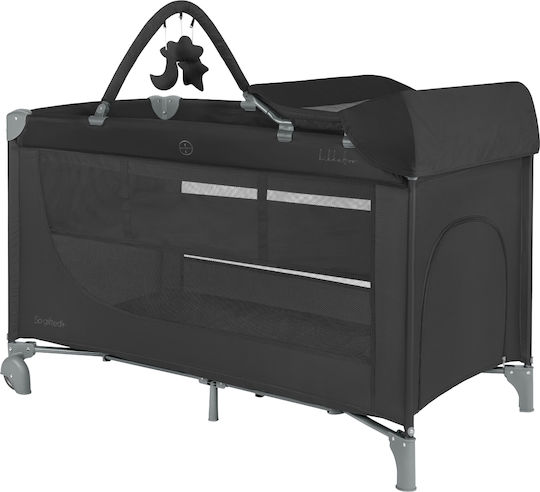 Kikka Boo So Gifted Plus Playpen 2 Levels With Changing Table & Black Mattress 125x65cm