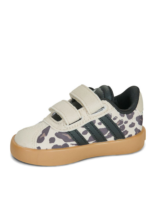Vl Court 3.0 Cf Kids Sneakers with Hoop & Loop Closure Brown
