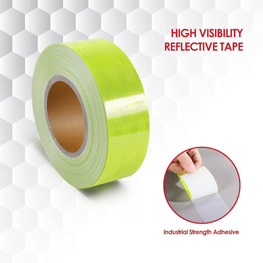 Bandă reflectorizantă în Verde Culori 45.7m x 5.5cm