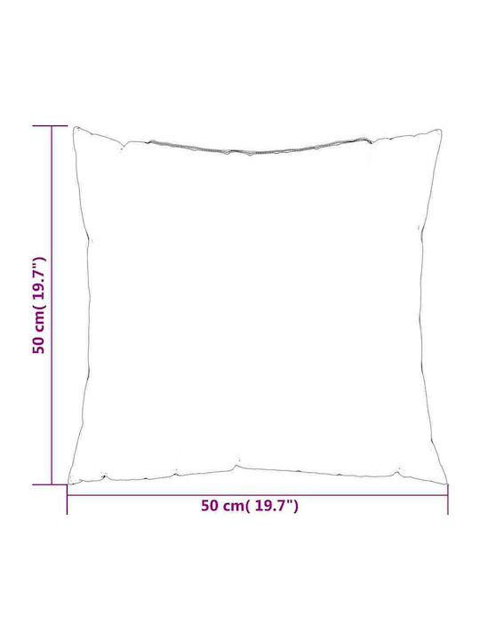 vidaXL Polyester Kopfkissen 50x50cm 4 Stück