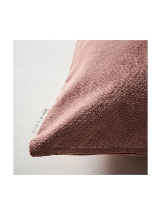 Gofis Home Everly Decorative Pillow Case in 100% Cotton Greige 43x43cm