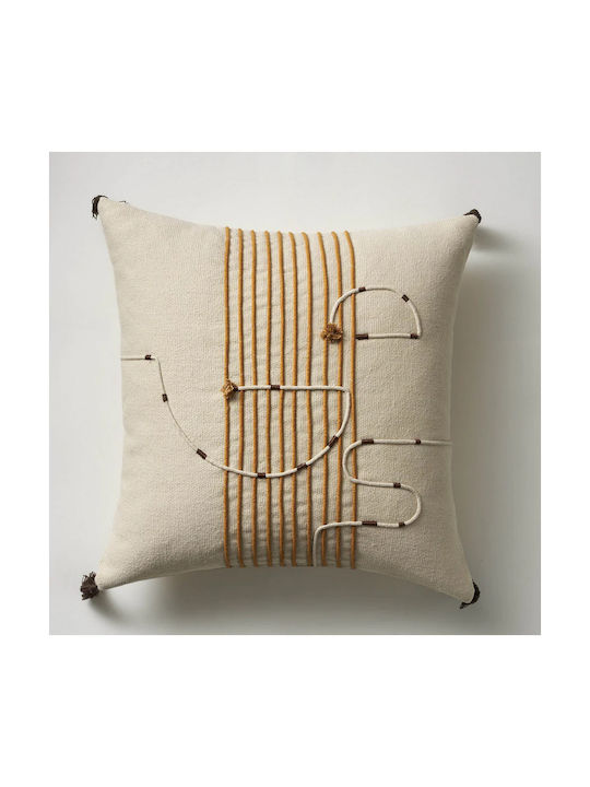 Gofis Home Decorative Pillow Case Andrene from 100% Cotton Andrene 580 45x45cm