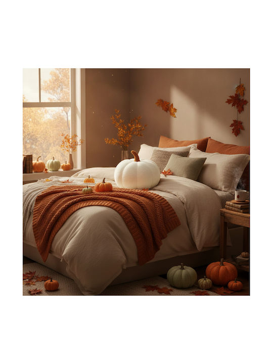 Pumpkin Sofa Cushion Pumpkin 35 cm White