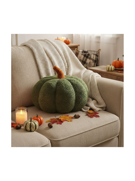 Pumpkin Sofa-Kissen Kürbis 30cm Olive