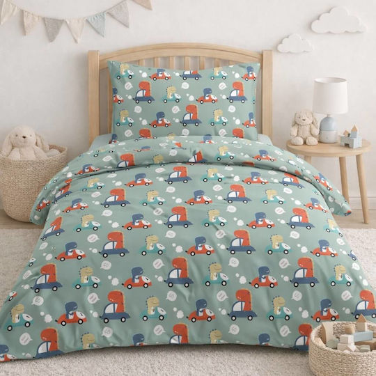 Silver Astron Sheet Set Single Cotton Astron 170x260cm