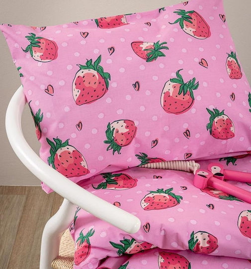 Palamaiki Kinderbettlaken Set Mit Gummizug Baumwolle Mk776 Rosa 170x260cm 3 Stück