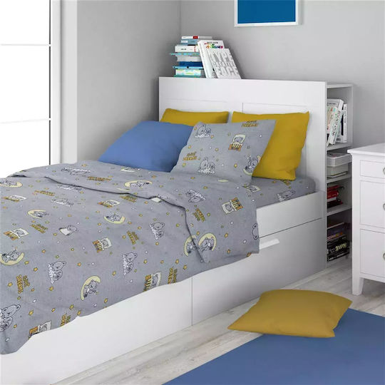 Dimcol Σετ Μονά Sweet Dreams Grey 160x240cm