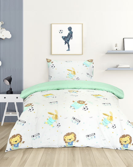 Kocoon Σετ Σεντόνια Μονά Βαμβακερά Λευκό 160x260cm 3τμχ