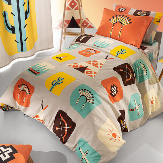 Saint Clair Sheet Set Single Cotton Indian 165x250cm 3pcs