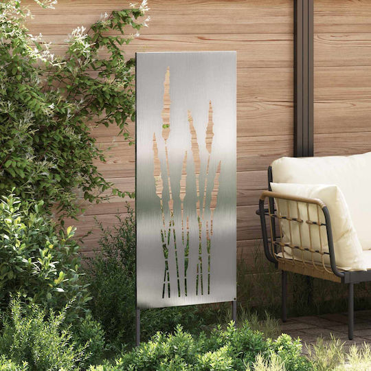 vidaXL Gartendekorationen aus Rostfreier Stahl in Silber 50x1.7x140cm 876312