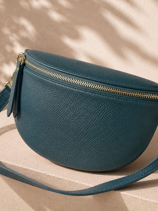 Women's Leather Bum Bag Green