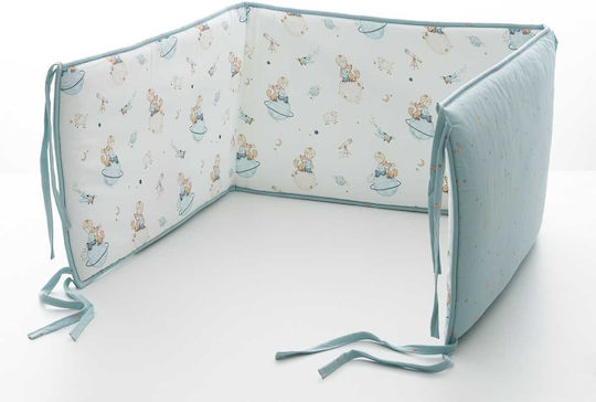 Vesta Home Baby Crib Bumper Braided Inside White 40x195cm