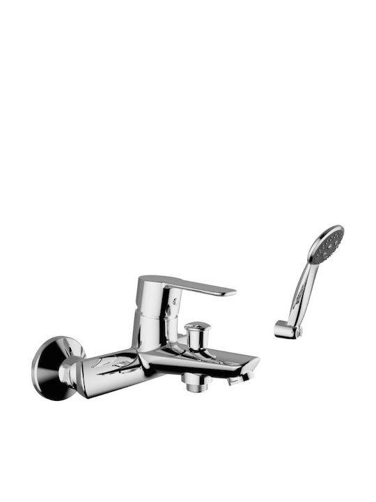 Ottone Meloda Artic 2 Amestecare Baterie Cadă Set complet Argintiu