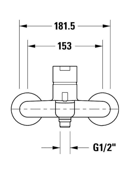 Duravit Baterie Amestecare Cadă Argintie
