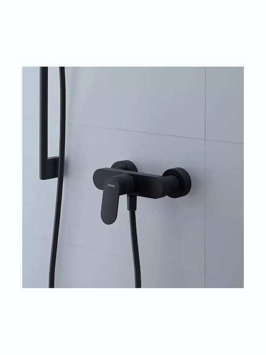 Duravit Αναμεικτική Μπαταρία Ντουζιέρας Μαύρη