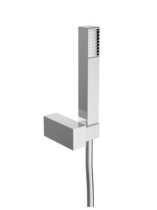 Ottone Meloda Swing Mixing Bathtub Shower Faucet Complete Set Silver