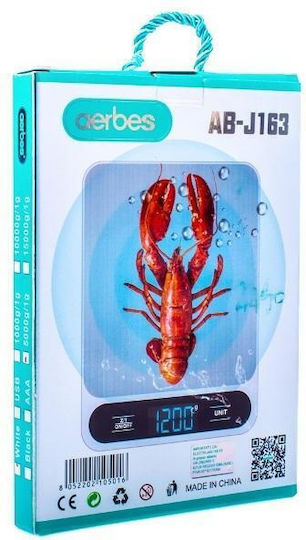 Aerbes Aerbes Digitale Küchenwaage bis 10kg Grau