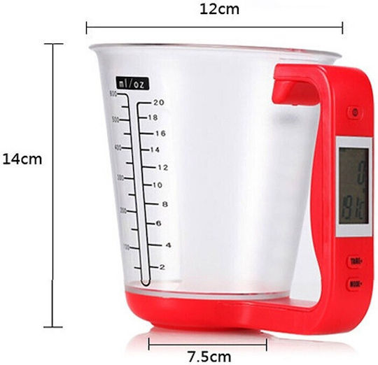 Ψηφιακή Ζυγαριά Κουζίνας με Κανάτα έως 1kg Πράσινη