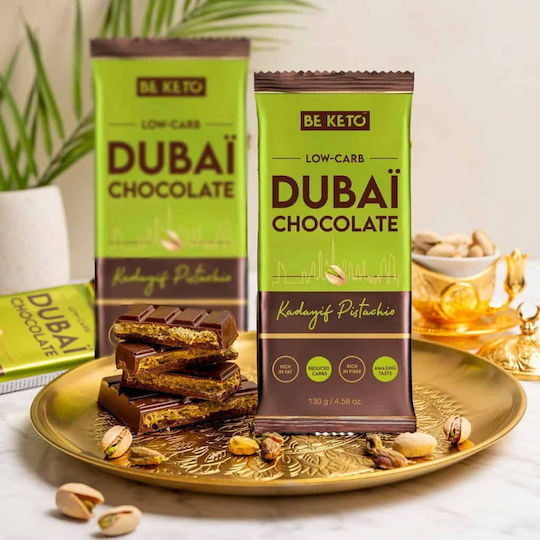 BeKeto Σοκολάτα Dubai με Στέβια 130gr