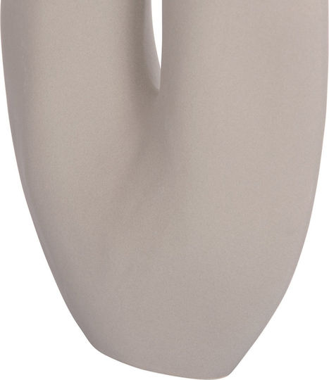 Keramik Tischdekoration Fb94619.03 Grau Matt 20,5x8x26cm