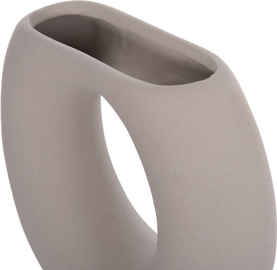Ceramic Tabletop Decorative Item Fb94646.03 Gray Matte 18x6.5x14cm