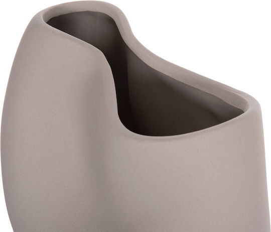 Ceramic Tabletop Decorative Fb94610.03 Gray Matte 26x14x25cm