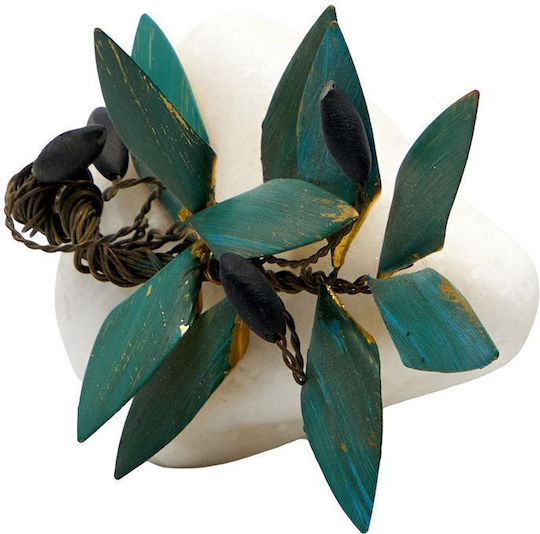 Epilekton Art Decorative Olive made of Metallic 10x10cm 1pcs