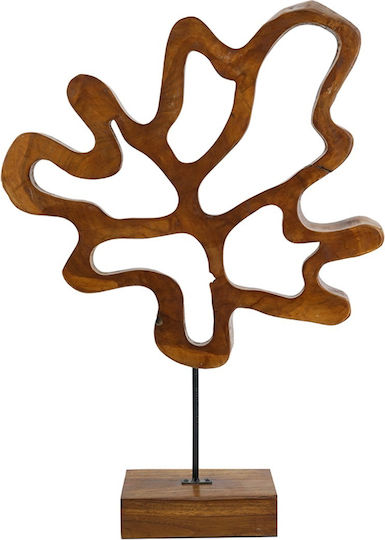 Artekko Woody Brown Decorative Sculpture Wooden Teak 55.1x15x80 Cm