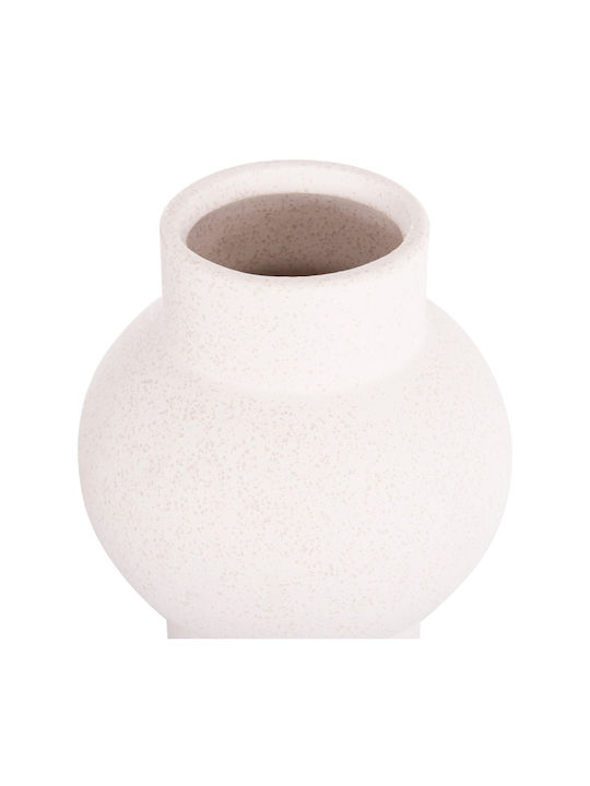 Tabletop Ceramic Decor Fb94605.01 Off-White Crystal Φ15x30cm