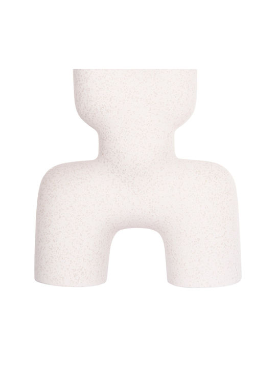 Ceramic Tabletop Decorative Fb94642.01 Off-White Crystal 15.5x6x23.5cm