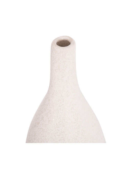 Tabletop Ceramic Decorative Item Fb94635.01 Off-White Crystalline Φ14x33 5uec