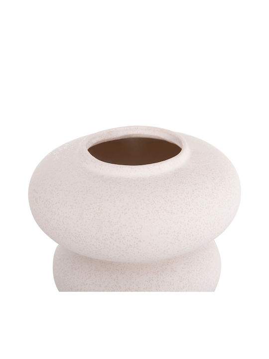 Tabletop Ceramic Decorative Item Fb94629.01 Off-White Crystal Ø18x17cm