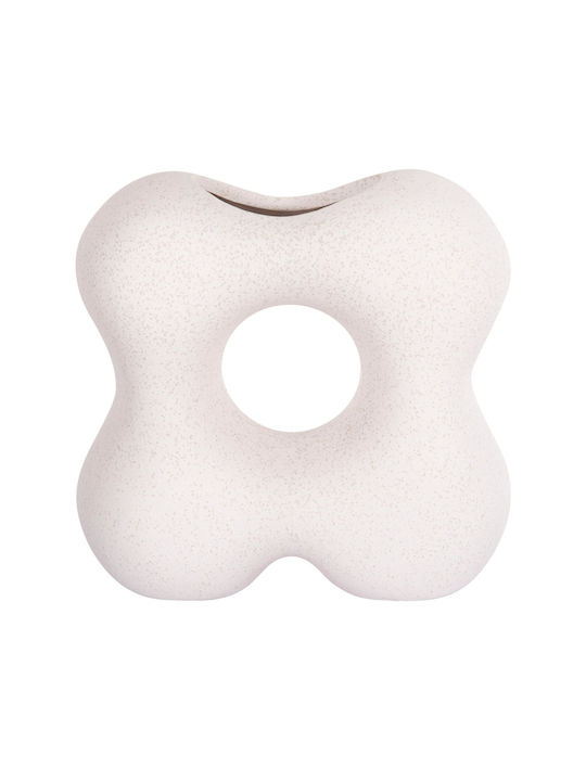 Decor ceramic pentru masă Fb94594.01 Cristal alb-gălbui 18 5x9x18cm