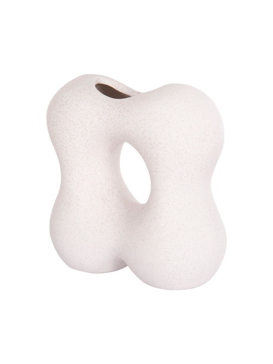 Decor ceramic pentru masă Fb94594.01 Cristal alb-gălbui 18 5x9x18cm