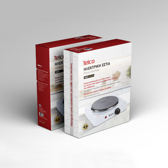 Telco Zd-1015a Enamel Countertop Double Burner White