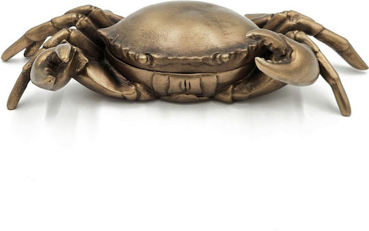 Artekko Animal Bronzé Tischdekoration Krebse Aufbewahrungsraum Polyresin 24,5x15x7,5 cm