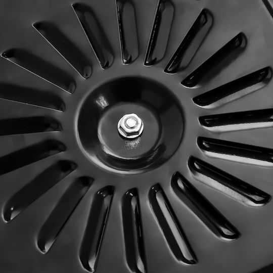 Lexical Επιτραπέζια Εστία Εμαγιέ Διπλή Inox