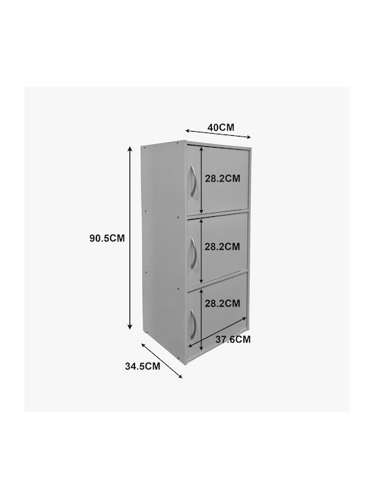 Soline Kitchen Tall Cupboard White 40x34.5x90.5cm