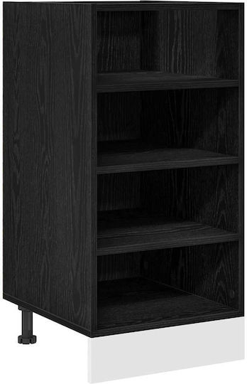 Dulap Suspendat cu Blat de Lucru Negru 40x44.5x81.5 cm
