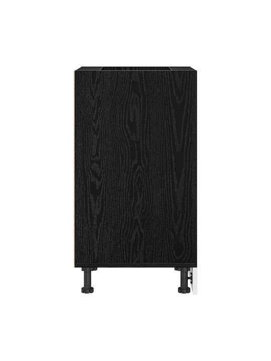 Wall Kitchen Cabinet with Black Countertop 40x44.5x81.5 cm