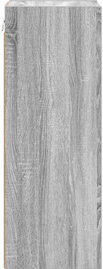 Wand-Küchenschrank mit Arbeitsplatte Grau 30x29,5x80cm