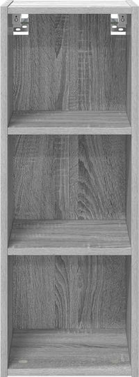 Wand-Küchenschrank mit Arbeitsplatte Grau 30x29,5x80cm
