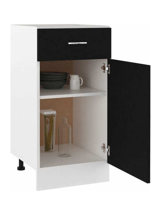 Bodenstehender Schrank Black 40x46x81.5cm